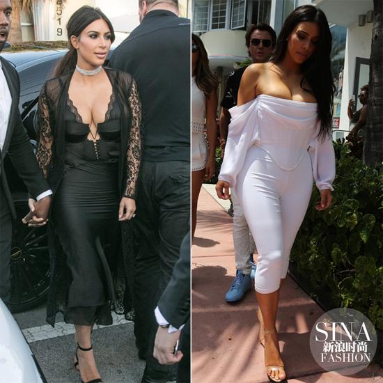 沒(méi)有孕肚的金-卡戴珊也會(huì)高級(jí)的秀性感，偶爾還扮個(gè)小清新