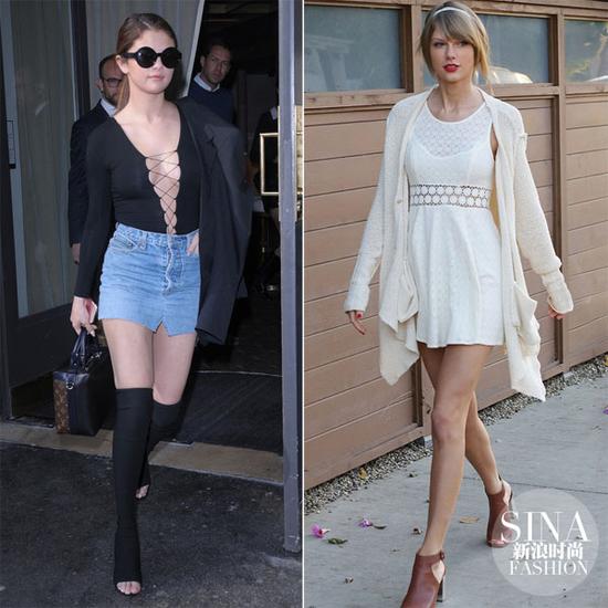 賽琳娜、霉霉示范魚嘴鞋