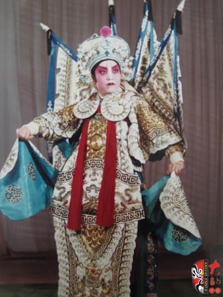 方玉蘭在《關羽斬子》中飾關平