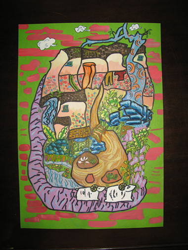 《和諧家園》李沅真（女）12歲、工人第一新村小學(xué)、輔導(dǎo)教師：楊曉媚