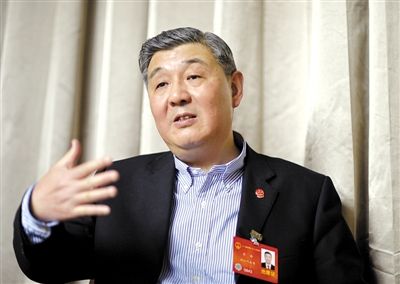 今年全國兩會期間，全國人大代表、浙江高院院長齊奇接受記者采訪。新京報記者 陳杰 攝