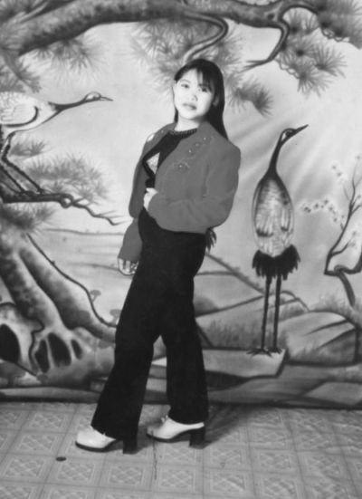 　錢家保存的錢仁鳳年輕時的照片。