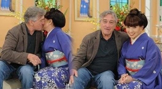 羅伯特-德尼羅遭日本女主持強(qiáng)吻 羅伯特-德尼羅遭日本女主持強(qiáng)吻