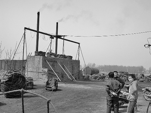 蔣村的小煉油廠。
