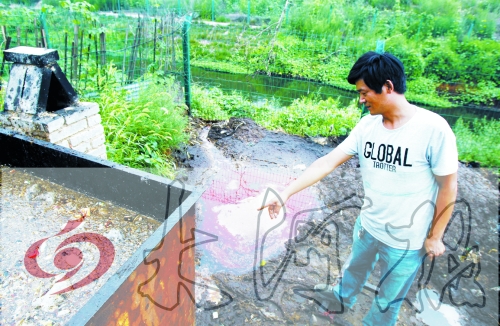 煉油點將骯臟、臭氣熏人的廢水直接排入溝渠。