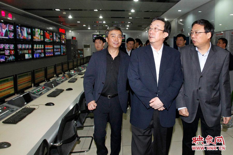 河南省委書記、省人大常委會主任郭庚茂視察河南人民廣播電臺 映象網(wǎng)記者邵恰 段晉哲/攝