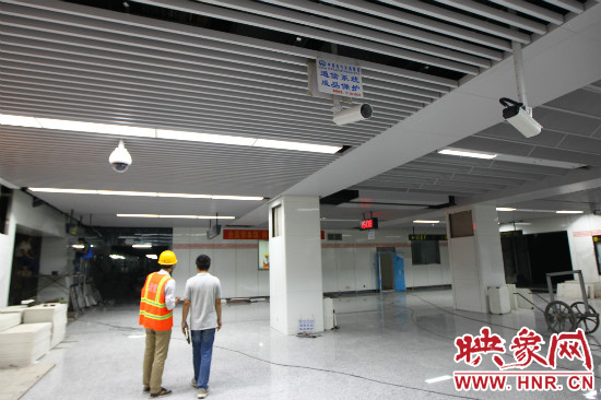 市體育中心站內部裝修接近尾聲 市體育中心站內部裝修接近尾聲