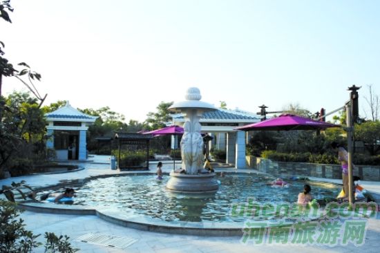 花都溫泉，從天空下走到房間里