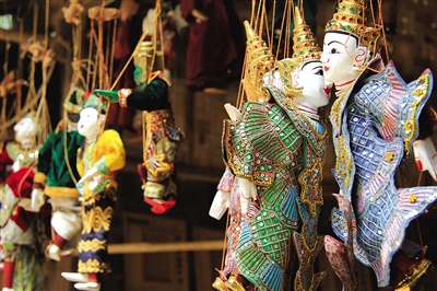 曼德勒的木偶。圖/顧樂曉