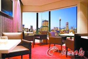 酒店客房一景。