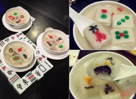 來碗清一色！火鍋店推出創(chuàng)意麻將湯圓