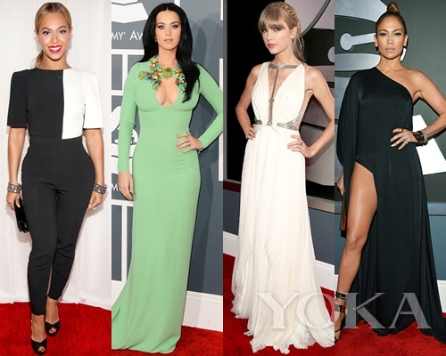 碧昂斯、凱蒂·佩里、泰勒·史薇芙特、珍妮弗·洛佩茲