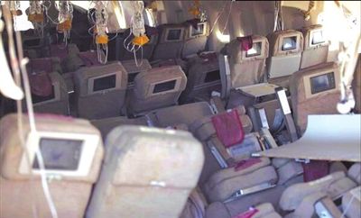 7日，美國舊金山，失事客機(jī)內(nèi)景曝光。圖/CFP