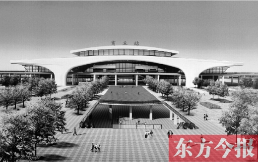 商合杭高鐵商丘站效果圖，暢想一下未來(lái)的俏模樣吧 資料圖片