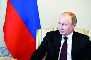 普京時(shí)隔10天來首次公開露面，3月16日，他在圣彼得堡會(huì)見吉爾吉斯斯坦總統(tǒng)阿坦巴耶夫。