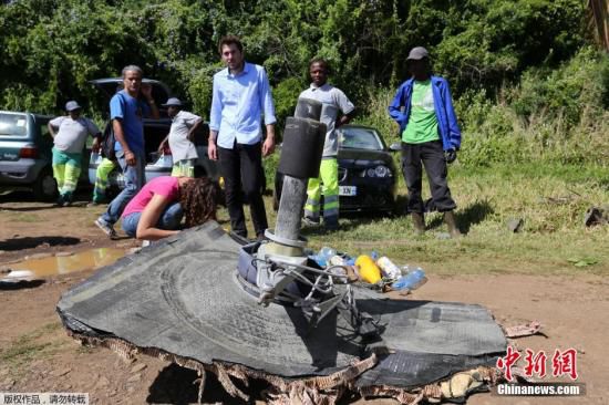 新發(fā)現(xiàn)的疑似馬航MH370殘骸。