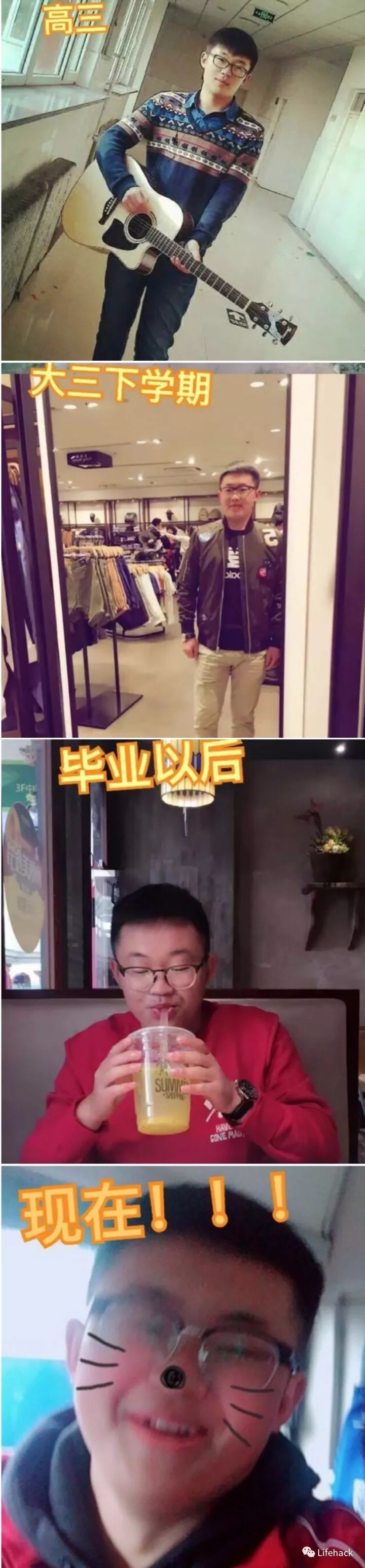 長(zhǎng)胖20斤，臉型怎么變？這些例子看完扎心了！