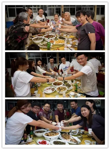 看我們的飯菜豐盛嗎？