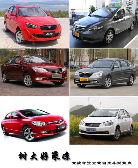 樹(shù)大好乘涼 六款合資企業(yè)自主車型盤點(diǎn)