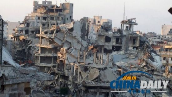 敘利亞反對(duì)派稱(chēng)政府毒氣彈轟炸殺死數(shù)百人