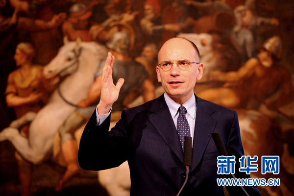  2月13日，意大利政府總理恩里科·萊塔宣布辭職。