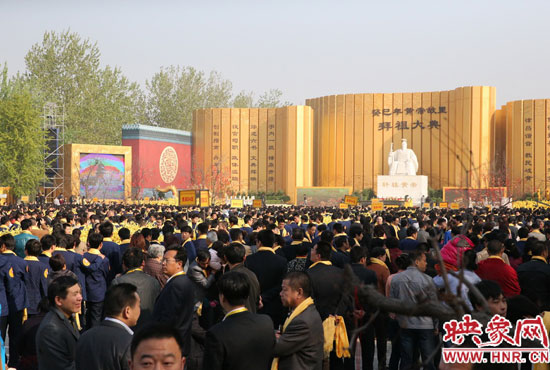 拜祖大典會場。映象網(wǎng)記者 邵恰 攝