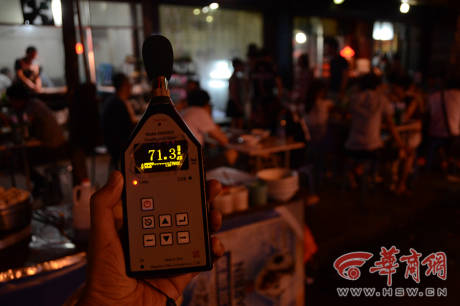 記者實(shí)地檢測(cè)廣場(chǎng)舞音響分貝