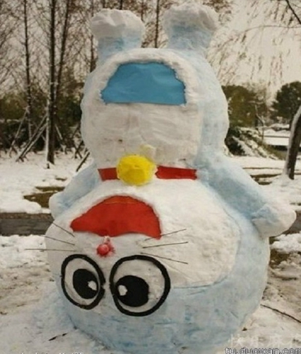 創(chuàng)意十足！日系列卡通雪人走紅