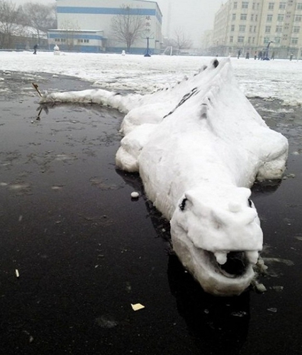 創(chuàng)意十足！日系列卡通雪人走紅