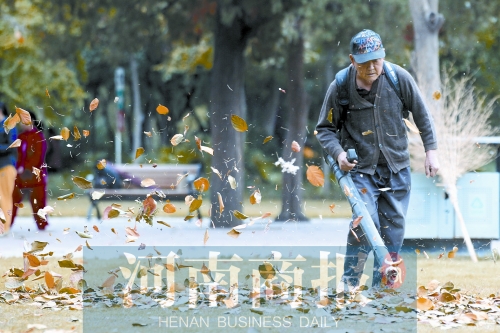 秋風(fēng)吹過(guò)，落葉滿地