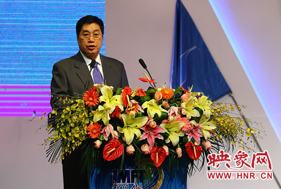 聯(lián)合國世界旅游組執(zhí)行主任祝善忠演講。