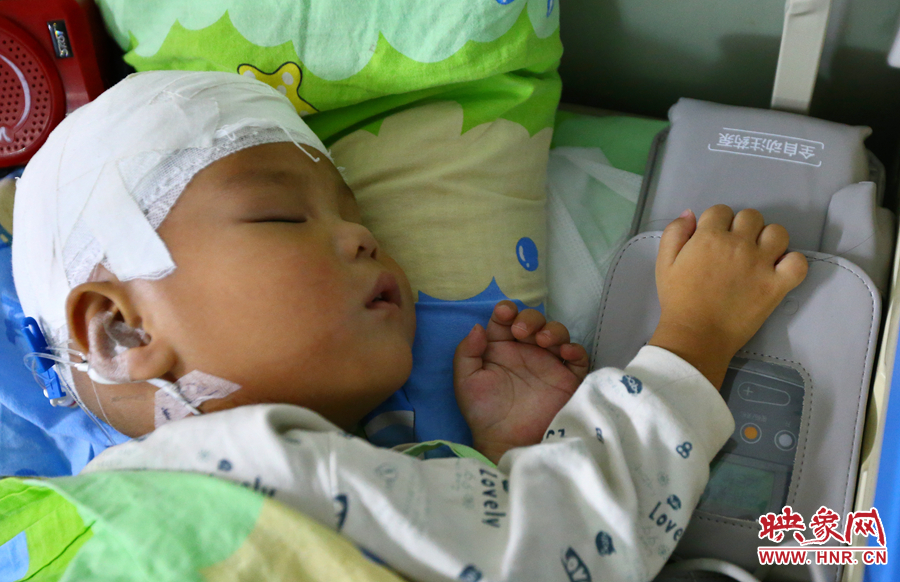 經(jīng)過手術(shù)，小龍病情已經(jīng)逐漸好轉(zhuǎn)，正在甜甜的熟睡