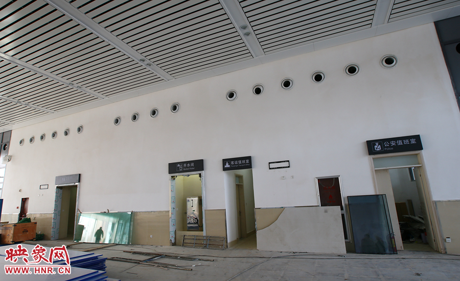 站內(nèi)的服務設施已經(jīng)安裝完畢