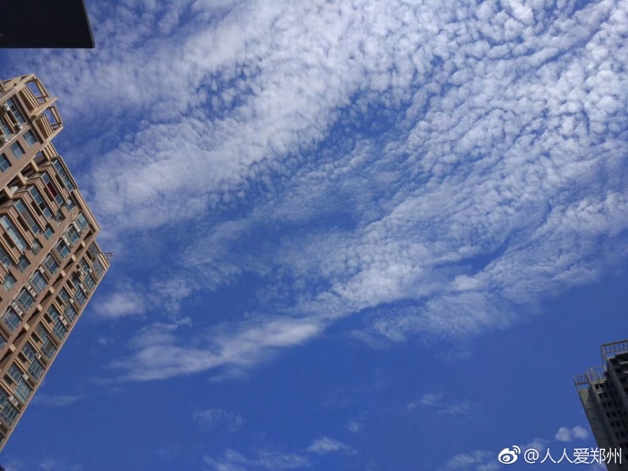 又被鄭州的藍天刷屏！隨便一拍就是手機壁紙