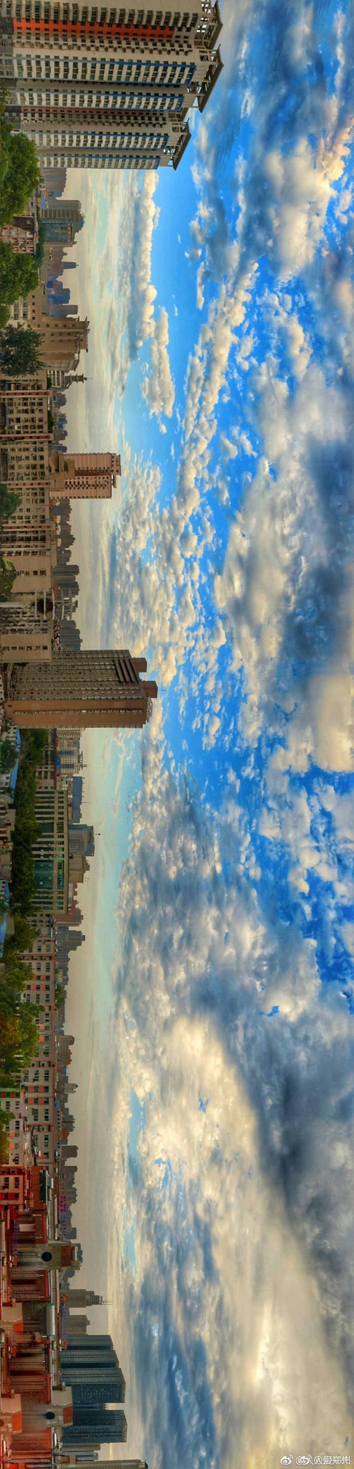 又被鄭州的藍天刷屏！隨便一拍就是手機壁紙