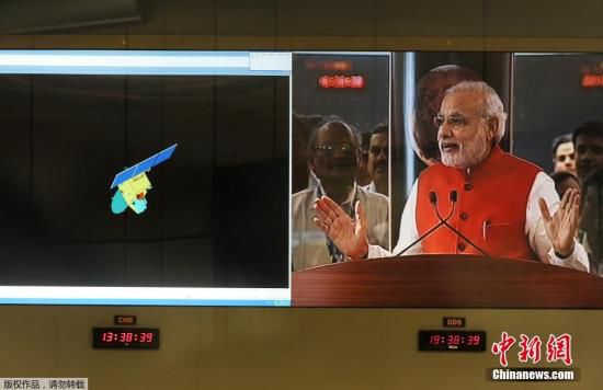 當(dāng)?shù)貢r(shí)間9月24日，經(jīng)過(guò)近300天的航行，印度“曼加里安”號(hào)火星探測(cè)器成為了抵達(dá)火星的首個(gè)亞洲國(guó)家的