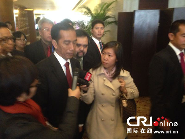 印尼總統(tǒng)佐科：希望探討基礎設施建設和海上合作等議題