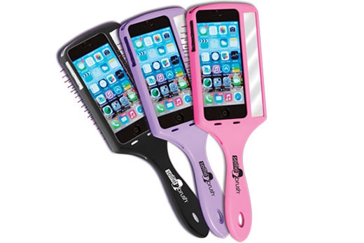 圖為美國公司推出的自拍美發(fā)梳。