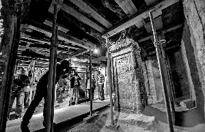 埃及首次向公眾開放的古埃及法老圖坦卡蒙乳母之墓內(nèi)景。