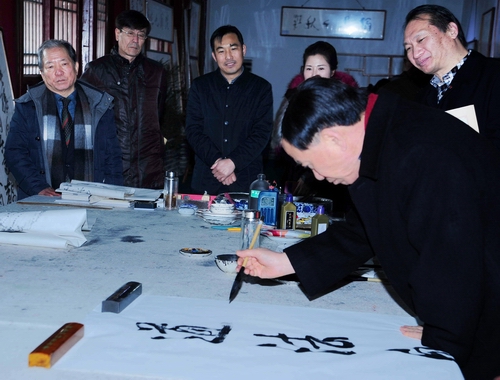 韓國(guó)訪問團(tuán)參觀鹿邑縣老子故里感到非常震撼