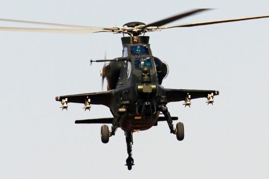 資料圖：解放軍武直-10攻擊直升機。
