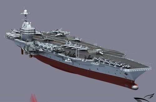 資料圖：網(wǎng)友想象的中國(guó)海軍未來核動(dòng)力航母