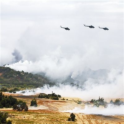 上圖：空地協(xié)同演練現(xiàn)場(chǎng)