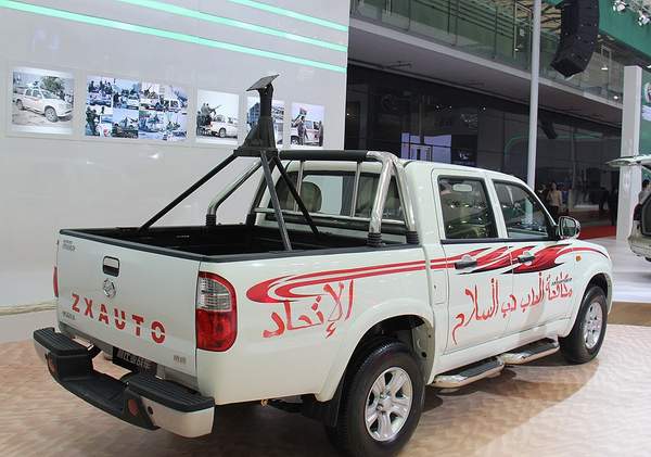 國產(chǎn)品牌推出利比亞皮卡戰(zhàn)車。