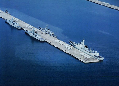 資料圖：三亞軍港。