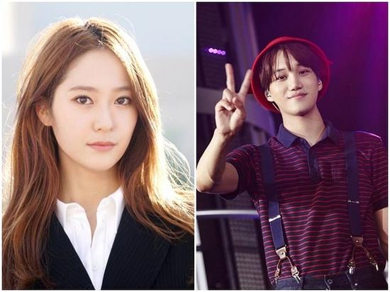 Krystal和Kai日前承認戀情