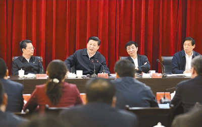 3月18日，習(xí)近平聽取蘭考縣教育實(shí)踐活動情況匯報(bào)，并發(fā)表重要講話。